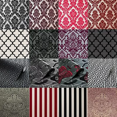 £19.99 • Buy Exclusive Casablanca Luxury Velvet Flock Damask Wallpapers All Colours 