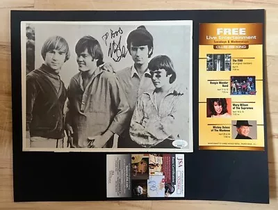 Mickey Dolenz THE MONKEES SIGNED 8x10 Jsa Certified • $75