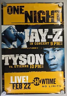 2003 Jay-Z Concert & Tyson Vs Etienne Live Showtime Poster 27 X 40 • £48.18