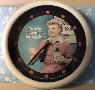 I Love Lucy Clock 10” With Fresh Battery Works Great • $17