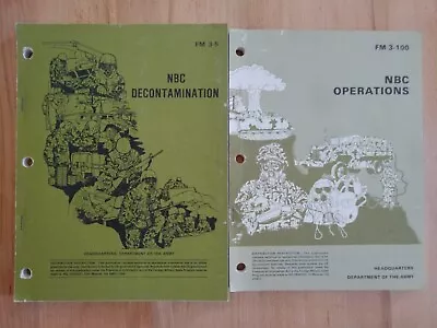 1985 FM 3-5 NBC Decontamination FM 3-100 NBC Operations Lot • $29.99