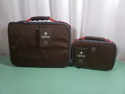 Enderson Timeout Briefcase Brown Perfect Laptop Bag & Small Accessories Bag Set • $30