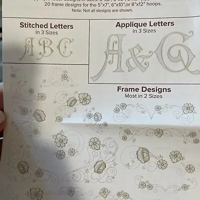 Anita Goodesign Clementine Monogram Embroidery Machine Design CD NEW • $14.90