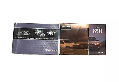 VOLVO 850 Car Owners Manual 1997 Factory Three Book Set Book Velvet Brow￼n Cover • $39.99