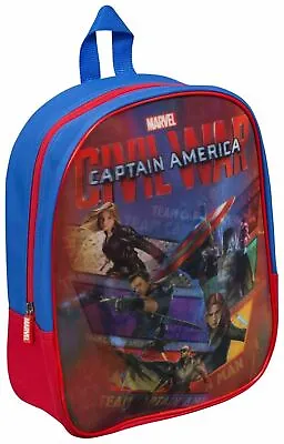 Captain America Backpack Lenticular School Travel Children Kids Shoulder Bag • £3.99