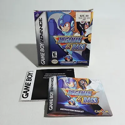 Megaman & Bass (Nintendo Game Boy Advance 2003) GBA Box Manual & Inserts ONLY • $64.99