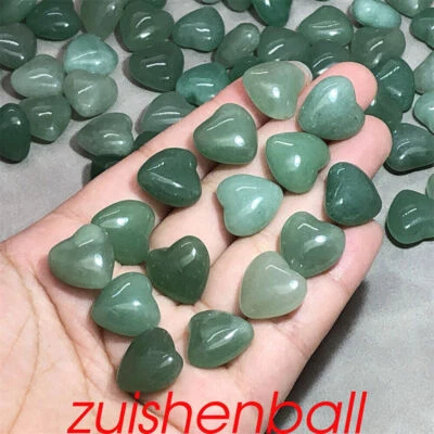 $0.89 • Buy 5x Natural Aventurine Mini Hearts Quartz Crystal Skull Pendant Reiki Healing
