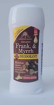 Essential Palace Organic Frank & Myrrh Deodorant 24 Hour Protection 2.65 Fl OZ • $9.10