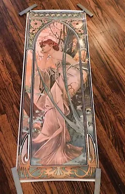 VINTAGE Alphonse Mucha Nymph Poster Nouveau Bohemian Chic Retro Art Print 46  • $19.95