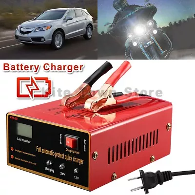 Maintenance-free Battery Charger 12V/24V 10A 140W Output For Electric Car BEST • $24.99