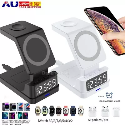 4 In 1 Wireless Charger Dock Charging Station For Apple Watch IPhone 15 14 13 12 • $27.99
