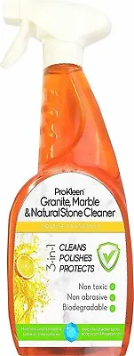 Granite Worktops Marble Natural Stone Cleaner Kitchen Protects Polish Spray • £13.95