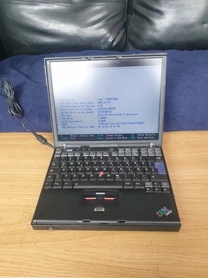 £65 • Buy IBM ThinkPad X41 Laptop With Dock 1.5GB RAM Intel Pentium M 1.6Ghz With Battery