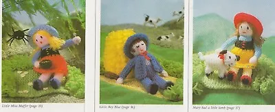 £0.99 • Buy Jean Greenhowe Knitting Pattern~knit A Nursery Rhyme~mini Toys