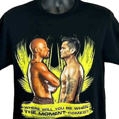 Floyd Mayweather Vs Marcos Maidana T Shirt Medium Boxing Boxer 2014 Mens Black • $19.99