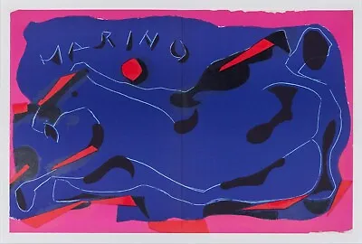 Marino Marini. Original Color Lithograph. Mourlot Paris 1974 • $150