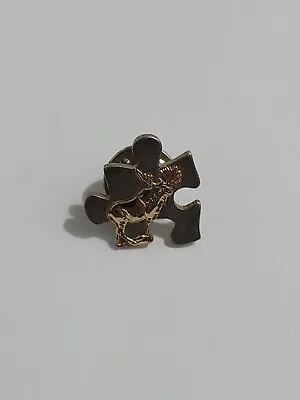 Loyal Order Of The Moose Lodge Silver Tone Puzzle Piece Member 0.75  Lapel Pin • $9.95