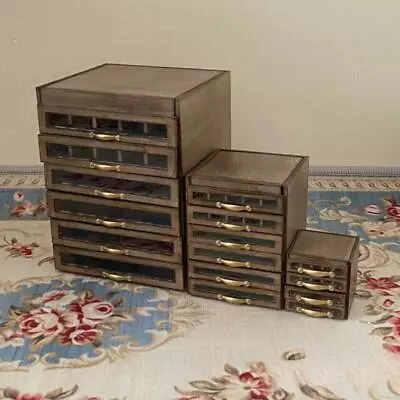 1/6 1:12 Dollhouse Miniatures Furniture Unfinished Vintage Storage Cabinet • $12.99