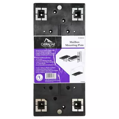 Gibraltar Mailboxes Universal Mailbox Mounting Bracket Molded Plastic Black • $17.28