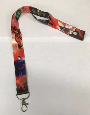 $11.99 • Buy New Justice League Lanyard Key Chain ID DC Comics Superman Batman Wonder Woman