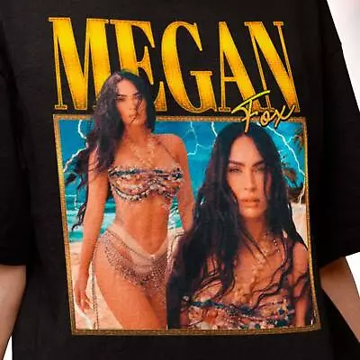 LIMITED!! Megan Fox Retro Fan Gift Bootleg Vintage Unisex Graphic T-Shirt • $24.99