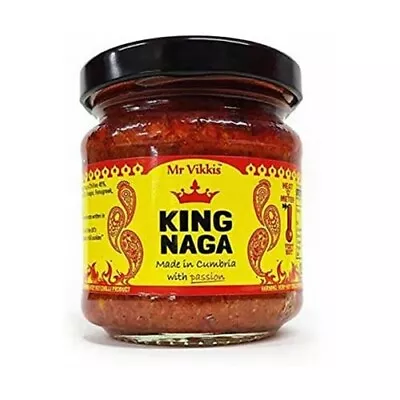 180g King Naga Very Hot Chilli Scorpion Sauce Mr Vikki's FREE FIRST CLASS POST • £15