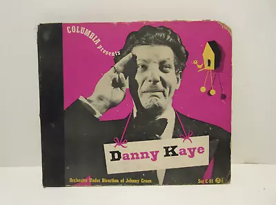 Columbia Presents Danny Kaye Set Of 3 Vinyl 78 RPM Records 1942 Debut Album • $8.95