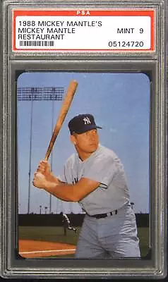 1988 Mickey Mantle's Restaurant Mickey Mantle PSA 9 • $9.50