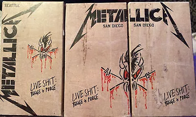 Vintage Metallica Live Shit Binge & Purge 3 VHS TAPES ONLY No Box • $7.99