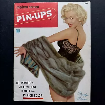 1955 Modern Screen Pin-Ups No. 1 - Marilyn Monroe Mamie Liz Ava - Cheesecake • $74.99