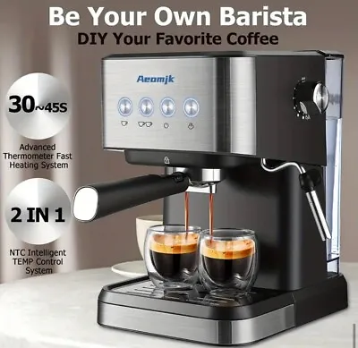 Aeomjk Coffee Machine  - Effortlessly Brew Rich Smooth Espresso At Home. • $229.99