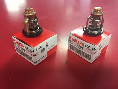 Yamaha F225 F250 4.2L V6 Thermostat 6CE-12411-00-00 2-Pack - Same Day Shipping • $79.99