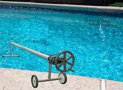 Stainless Steel Easy Gear In-Ground Swimming Pool Solar Cover Reel - Choose Size • $192.92