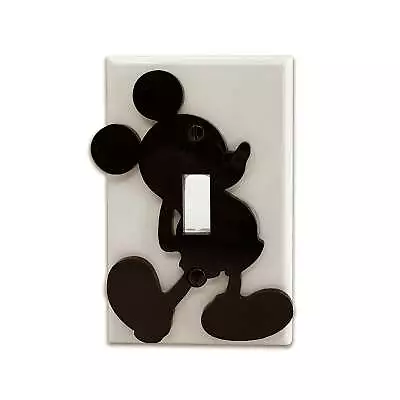 Mickey Mouse | Black On White | Light Switch Cover • $14.99