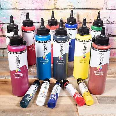 Daler Rowney System 3 Fluid Acrylic Multi Surface Quality Artist Colour Paint • £6.29