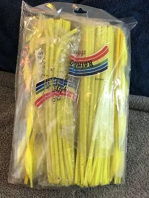 VTG Chenille Stems Pipe Cleaners For DIY Crafts Yellow Colors Twist Rods 2pk • $129