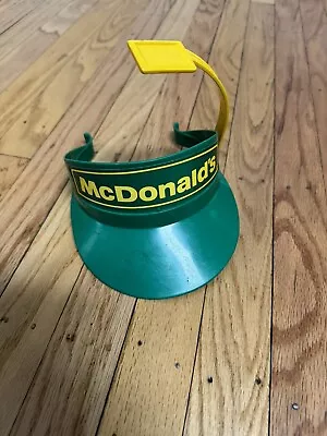 VTG 1988 McDonalds Drive Thru Playset Green Visor Hat Microphone Toy Employee • $34.95
