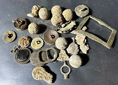 European Relics Musket Ball Belt Buckle Buttons Necklace Bodenfund German Relics • $59.50