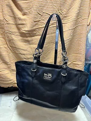 COACH 15740X Black Leather Mia Medium Tote Bag NEW • $223.50