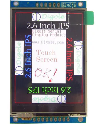 2.6  IPS TFT 320x240 Touchscreen Display Module For Arduino/Pi UART/I2C/IIC/SPI • $22.48