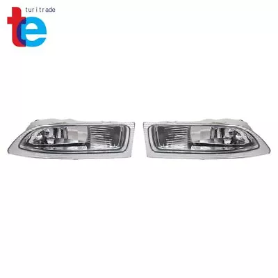 Pair Left+Right Side Clear Lens Fog Light W/ Bulbs For 2004-2005 Toyota Sienna • $31.41