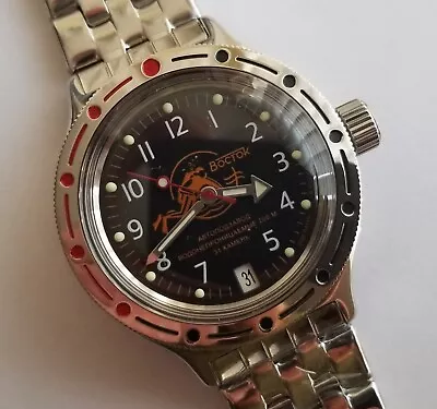 Automatic Watch. Vostok Amphibian. 420380. Scuba Dude. 20 ATM. • $120