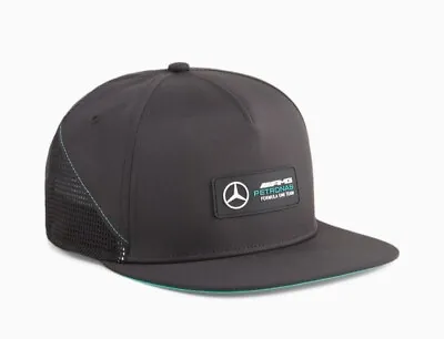 Mercedes AMG Petronas X Puma Flat Brim Cap Black Colour • £25