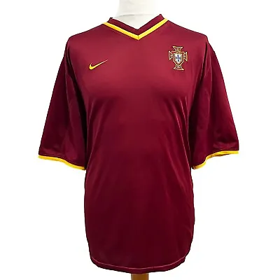 PORTUGAL 2000/02 Nike Home Football Shirt Jersey (XL) International Vintage • £59.99