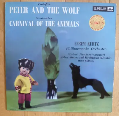 ASD 299 W/G 1st PROKOFIEV PETER AND THE WOLF - KURTZ - TAS LIST VINYL LP RECORD • £39.99