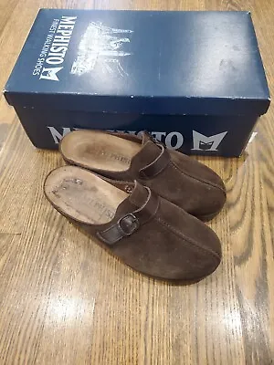 Mephisto Mules Air Relax Slip On Brown Suede Buckle Womens Size US 6  • $45