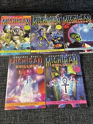 American Chillers Michigan Chillers Book Lot Of (5) Used Paperback Novels Spooky • $15