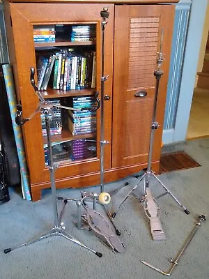 WFL / Ludwig Cymbal Hihat Snare Stands L-arm Drum Pedal • $850.65