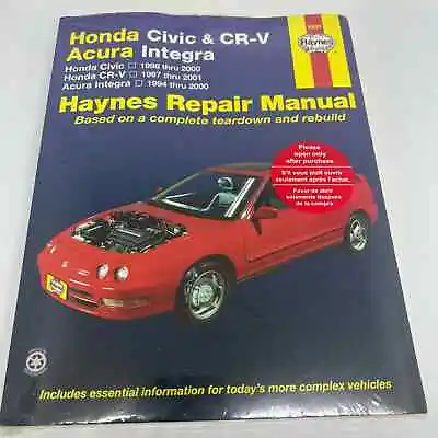 New Honda Civic & CR-V Acura Integra Manual Late 90’s Repair Manual  • $30