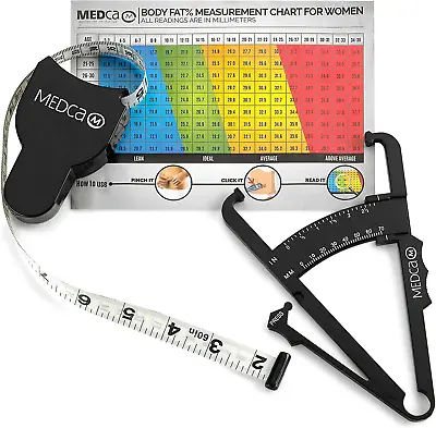 Body Fat Caliper And Measuring Tape For Body Skinfold Calipers And Body • $14.08